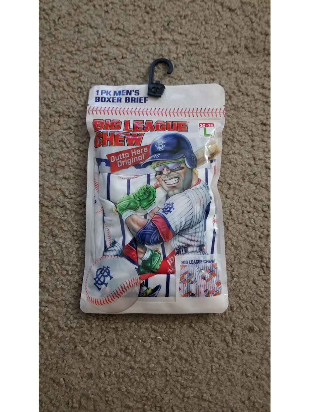 Big League Chew "Outta Here Original" Men’s Boxer Briefs - Size Large (36-38) -